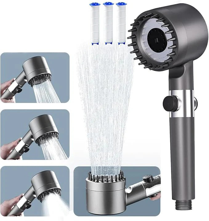 HydroClean™ - Cabezal de Ducha de Alta Presión + Filtros